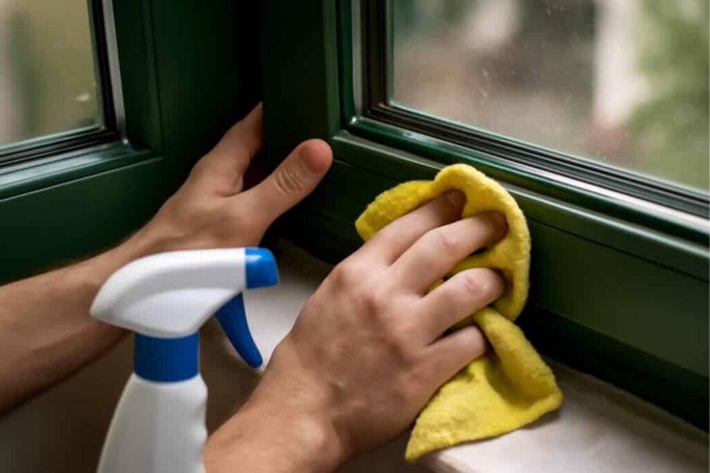 Hoe maak je groene raamrubbers schoon?