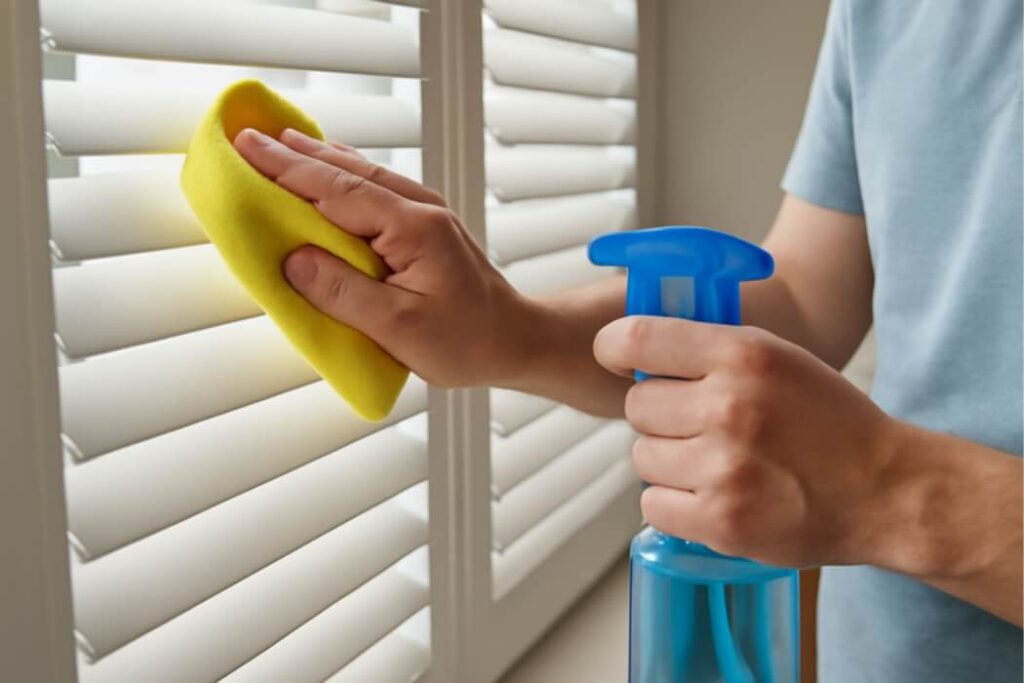 Hoe maak je shutters schoon?