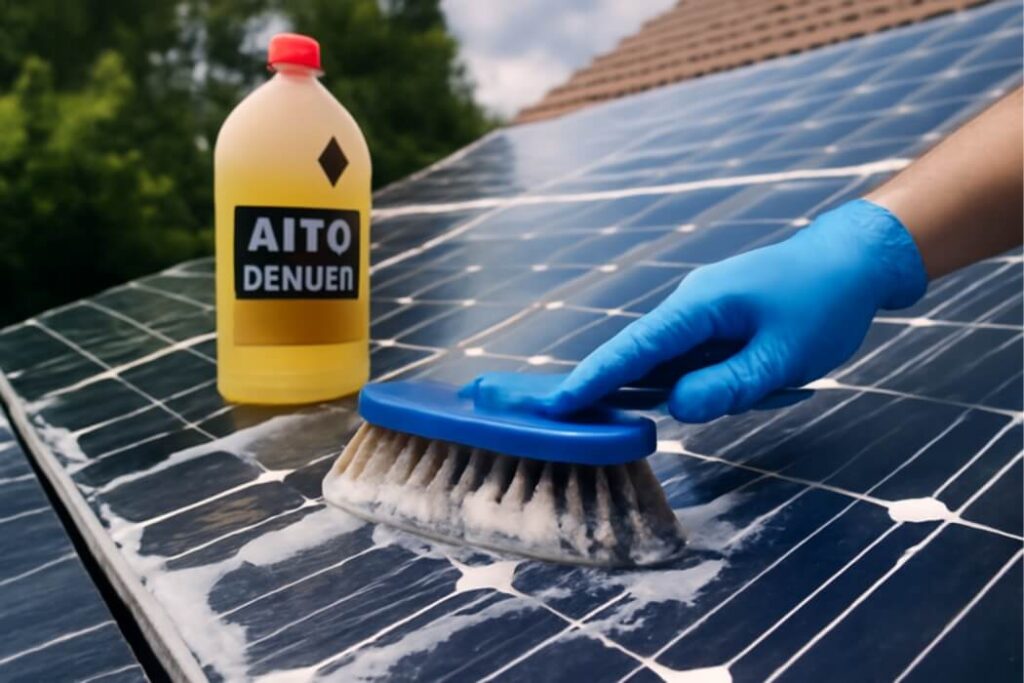 Hoe maak je zonnepanelen schoon met autoshampoo?